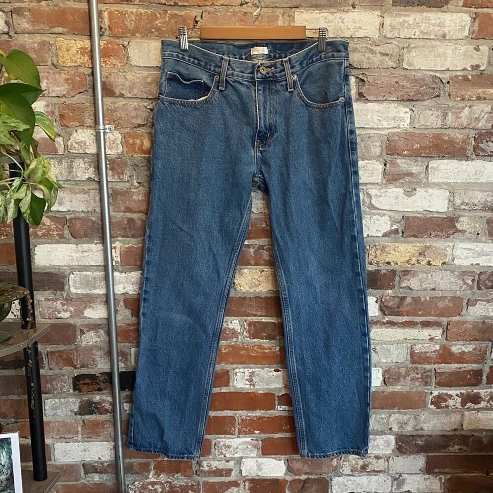 City Streets Classic Blue Straight Leg Jeans Size 30